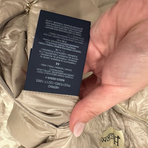 COPY - Herno Champagne Fur Puffer - Picture 14 of 14